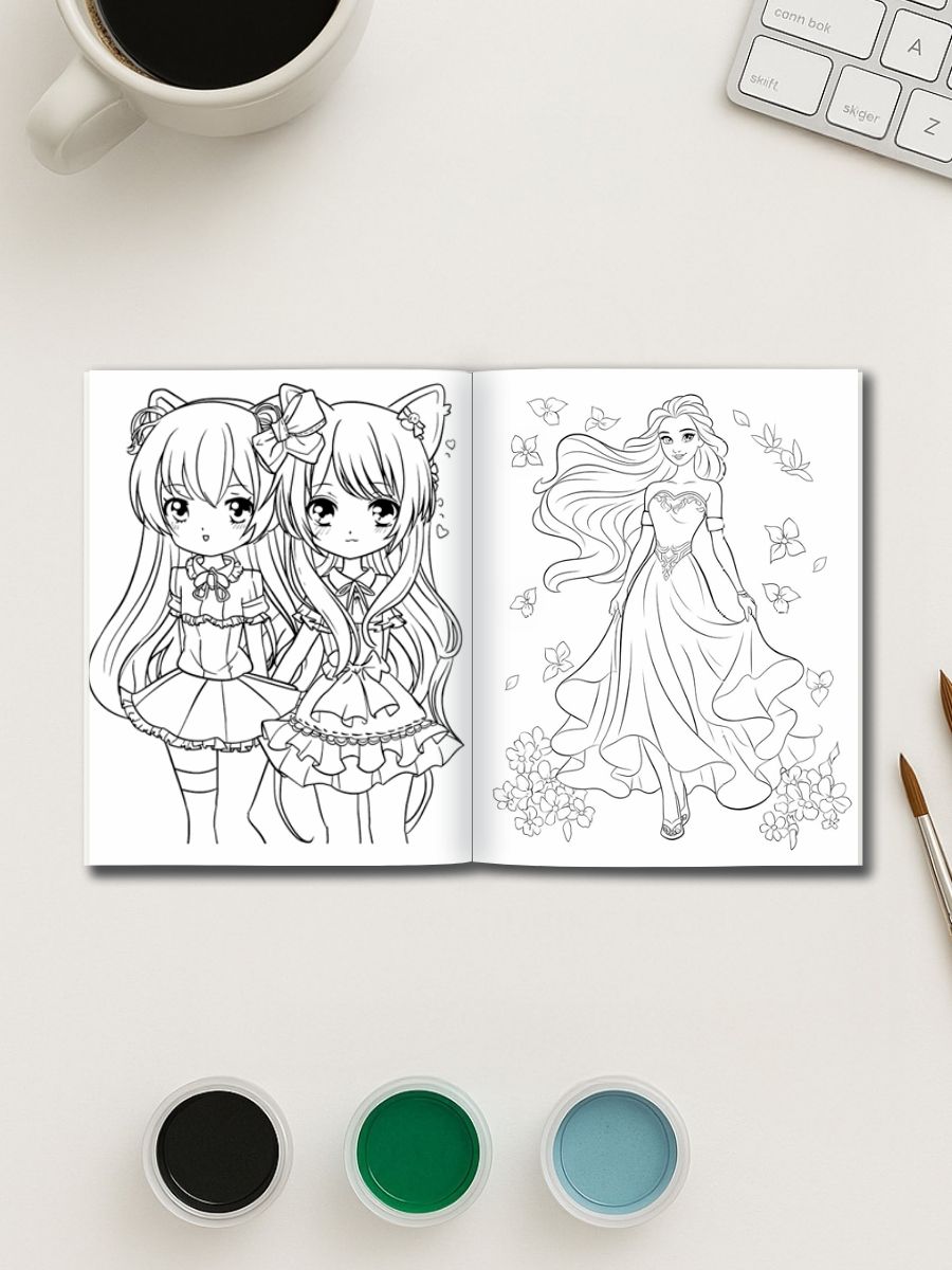 Princess Power – 500 Girls & Teens Coloring Pages - Image 3
