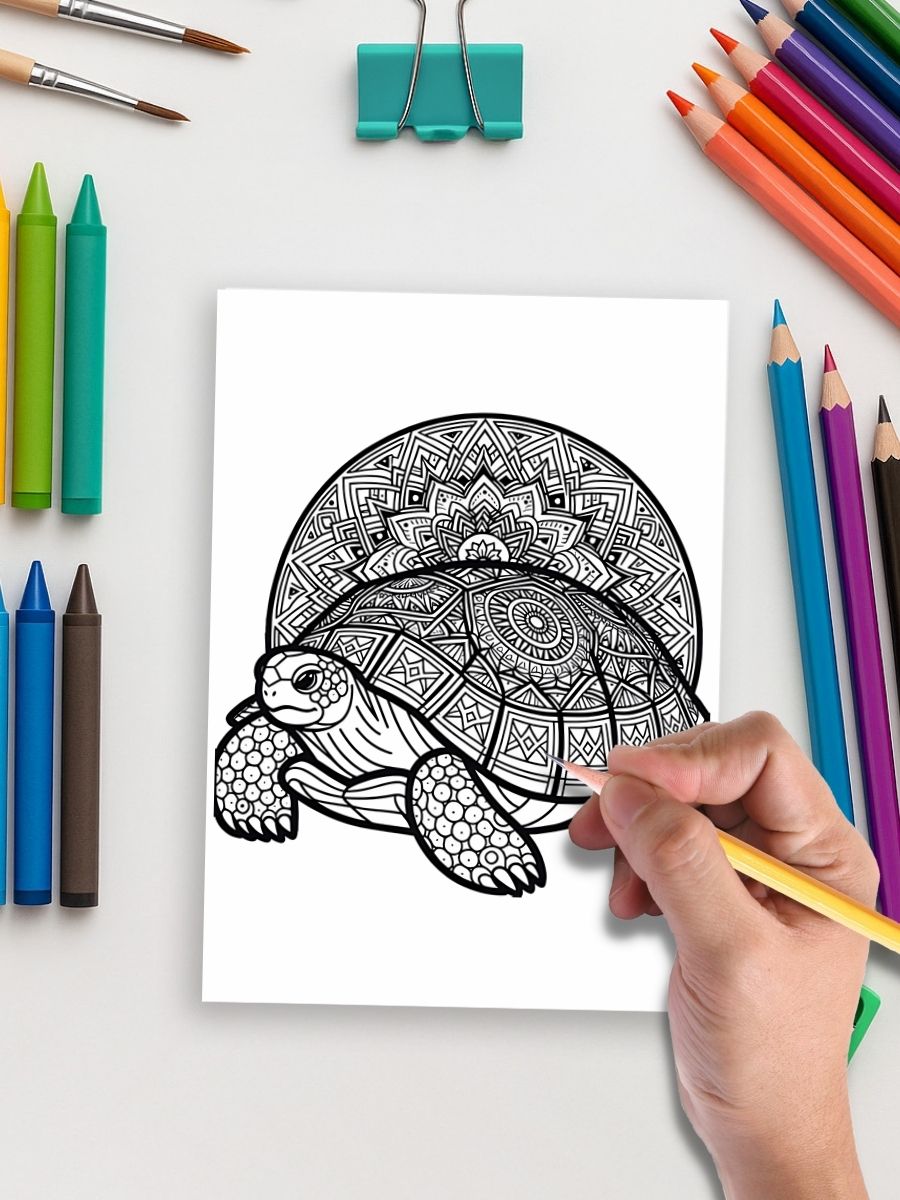 Wild & Whimsical – 163 Mandala Animal Coloring Pages - Image 5